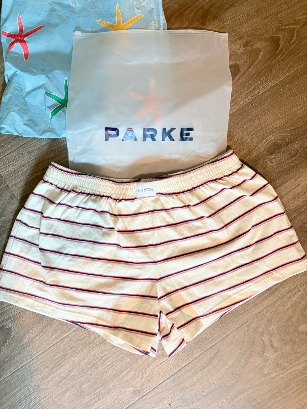 PARKE Summerland Stripe Cotton Boxer Shorts